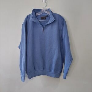 Greg Norman quarter zip sweater Medium blue long sleeve